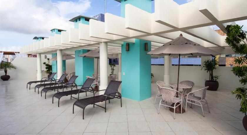 Flat Vista Mar No Meireles Na Beira Mar De Fortaleza 905 외부 사진